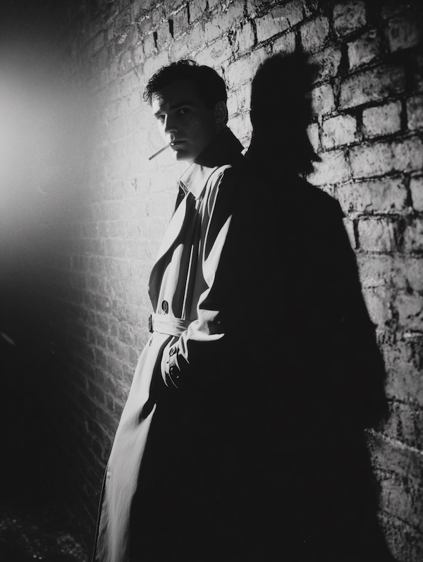 Mysterious stranger noir portrait